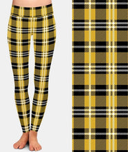 Cargar imagen en el visor de la galería, Ladies Assorted Plaid Printed Leggings