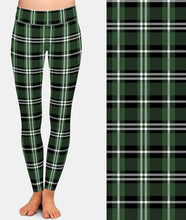 Laden Sie das Bild in den Galerie-Viewer, Ladies Assorted Plaid Printed Leggings