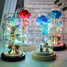 Cargar imagen en el visor de la galería, LED Enchanted Galaxy Roses With Fairy String Lights In Dome