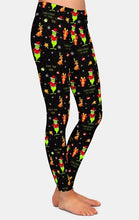 Load image into Gallery viewer, Ladies Grinch - Christmas Is Mine Fashion Brushed Leggings