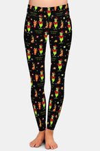 Load image into Gallery viewer, Ladies Grinch - Christmas Is Mine Fashion Brushed Leggings