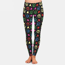 Laden Sie das Bild in den Galerie-Viewer, Ladies Fashion Assorted Paw Print Patterned Leggings