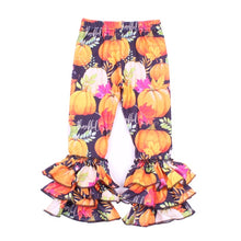 Laden Sie das Bild in den Galerie-Viewer, Girls Halloween Boutique Milk Silk Ruffle Pants
