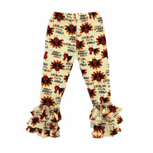Load image into Gallery viewer, Girls Halloween Boutique Milk Silk Ruffle Pants