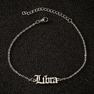 Gorgeous Zodiac Sign Ankle Bracelets - Stainless Steel - 12 Constellations