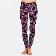 Laden Sie das Bild in den Galerie-Viewer, Ladies Purple Swirl Hearts Printed Leggings