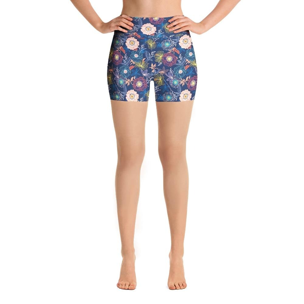 Ladies Lovely Flowers Printed Summer Shorts