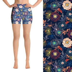 Ladies Lovely Flowers Printed Summer Shorts