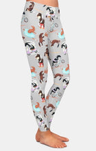 Load image into Gallery viewer, Ladies Fashion Cartoon Funny Horses Printed Leggings
