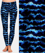 Carica l&#39;immagine nel visualizzatore di Gallery, Ladies Gorgeous Waves Printed Leggings