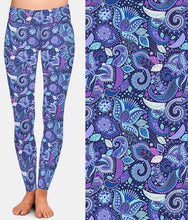 Laden Sie das Bild in den Galerie-Viewer, Ladies Beautiful 3D Wild Floral Printed Leggings