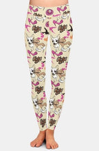 Load image into Gallery viewer, Ladies 3D Dogs and Fashion Items Printed Leggings