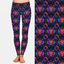 Charger l&#39;image dans la galerie, Ladies Fabulous Colourful 3D Fox Printed Leggings