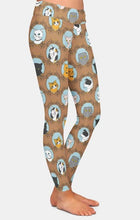 Carica l&#39;immagine nel visualizzatore di Gallery, Womens Funny Retro Cats Printed Leggings