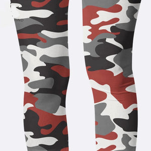 Ladies 3D Camo Printed Capri Leggings