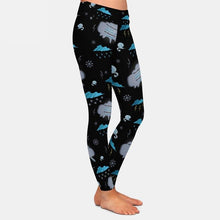 Cargar imagen en el visor de la galería, Ladies 3D Storm Digital Printed Leggings