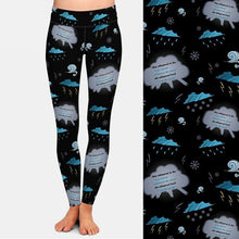 Carica l&#39;immagine nel visualizzatore di Gallery, Ladies 3D Storm Digital Printed Leggings