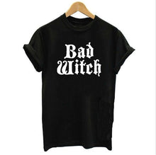 Laden Sie das Bild in den Galerie-Viewer, Ladies Bad Witch &amp; Good Witch Printed T-Shirts