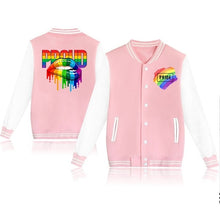 Charger l&#39;image dans la galerie, LGBTQI+ Rainbow Proud Casual Baseball Jacket