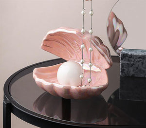 Gorgeous Ceramic Clam Shell Storage/Night Light