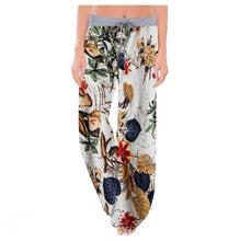 Cargar imagen en el visor de la galería, Womens Assorted Designs Loose Printed Drawstring Casual Wide Leg Pants