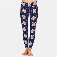Laden Sie das Bild in den Galerie-Viewer, Ladies 3D Happy New Year Cute Mouse With Candy Printed Leggings