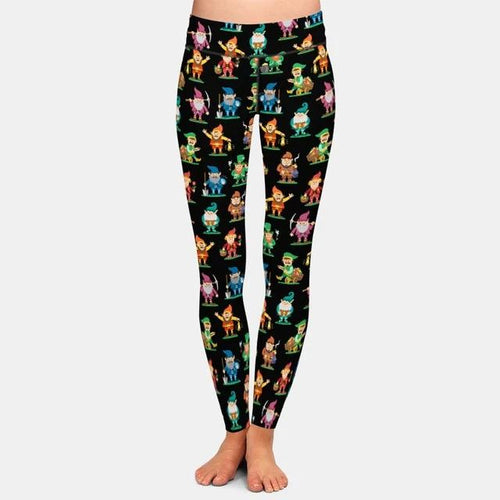 Ladies Fantastic Fairy Tale Dwarf/Elf Printed Leggings