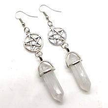 Laden Sie das Bild in den Galerie-Viewer, Womens Fashion Crystals With Five-Pointed Star Dangle Earrings