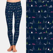 Carica l&#39;immagine nel visualizzatore di Gallery, Ladies 3D Christmas Pattern Printed Leggings