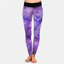 Load image into Gallery viewer, Ladies Beautiful 3D Watercolour Space Texture Printed Leggings