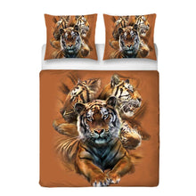 Cargar imagen en el visor de la galería, 3D Tigers Quilt Cover/Bedding Sets