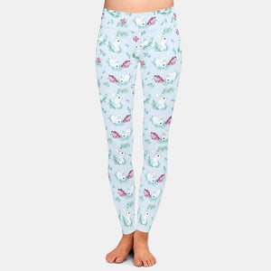 Ladies 3D Rabbits, Chickens, Easter Eggs Printed Leggings