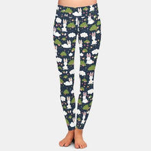 Laden Sie das Bild in den Galerie-Viewer, Ladies 3D Rabbits, Chickens, Easter Eggs Printed Leggings