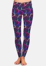 Charger l&#39;image dans la galerie, Ladies Valentine&#39;s Day Colourful Hearts Printed Leggings