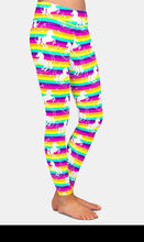 Carica l&#39;immagine nel visualizzatore di Gallery, Ladies Cute Rainbows &amp; Unicorns Printed Leggings