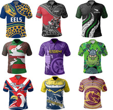 Cargar imagen en el visor de la galería, Mens Rugby Jersey Polo Shirts - Assorted Teams Available