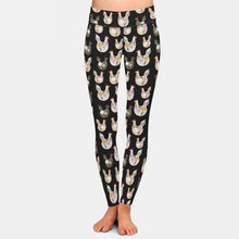 Laden Sie das Bild in den Galerie-Viewer, Ladies Soft 3D Easter &amp; Chicken Printed Leggings