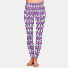 Load image into Gallery viewer, Ladies 3D Happy Easter Patterns With Bunnies Printed Leggings