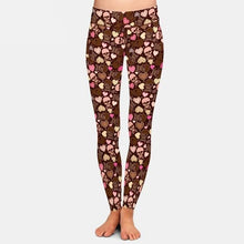 Load image into Gallery viewer, Ladies 3D Assorted Colourful Skulls Printed Leggings