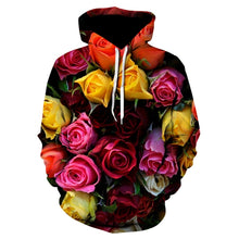 Laden Sie das Bild in den Galerie-Viewer, Ladies Gorgeous Floral Printed Hoodies
