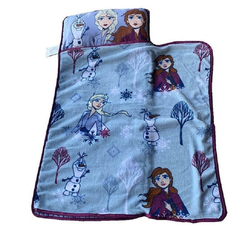 ALL-IN-ONE Kids Portable Nap Mat/Sleeping Bag - With Pillow