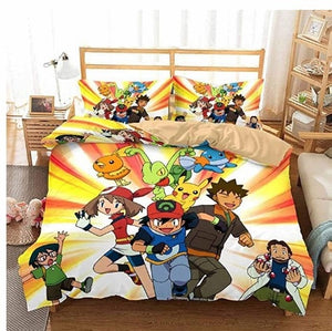 Assorted Pokemon 3D Quilt Cover/Bedding Sets