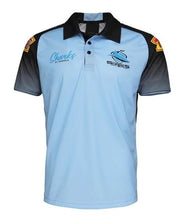 Laden Sie das Bild in den Galerie-Viewer, Mens Cronulla Sutherland Sharks Rugby Replica Jersey