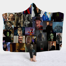 Carica l&#39;immagine nel visualizzatore di Gallery, AMAZING Horror Featured Fleece Wearable Hooded Blankets