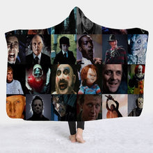 Carica l&#39;immagine nel visualizzatore di Gallery, AMAZING Horror Featured Fleece Wearable Hooded Blankets