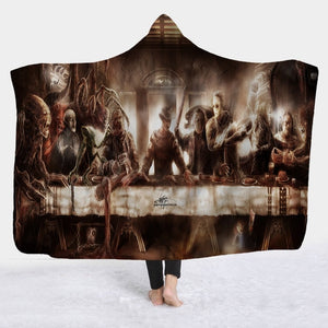 AMAZING Horror Featured Fleece Wearable Hooded Blankets