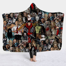 Carica l&#39;immagine nel visualizzatore di Gallery, AMAZING Horror Featured Fleece Wearable Hooded Blankets