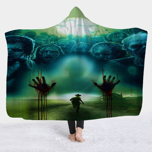 AMAZING Horror Featured Fleece Wearable Hooded Blankets