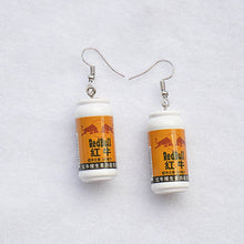Load image into Gallery viewer, Fashion Cool Resin Cans Drop Earrings
