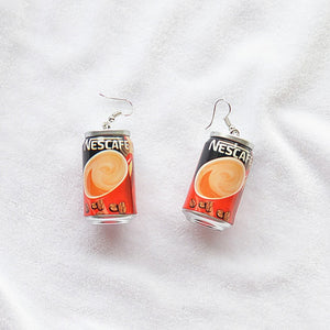 Fashion Cool Resin Cans Drop Earrings